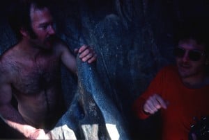 Kenton Grua and Steve Tibbetts in a cave