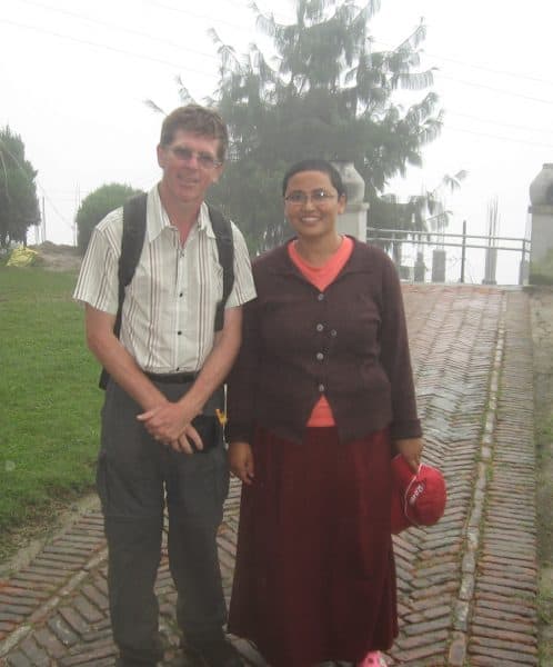 Steve and Sita at Nagi Gompa, 2010.